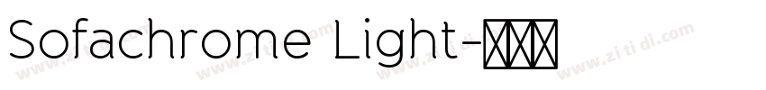 Sofachrome Light字体转换